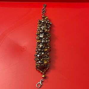 SASSY JONES Gold and Silver Beaded Bracelet
